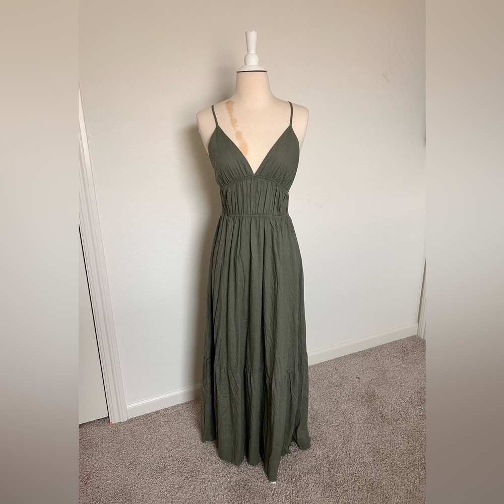 SHEIN Deep Green Maxi Dress